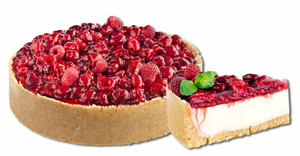 Malinový cheesecake